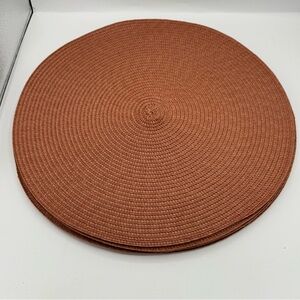 Threshold burnt orange woven placemat set of 6